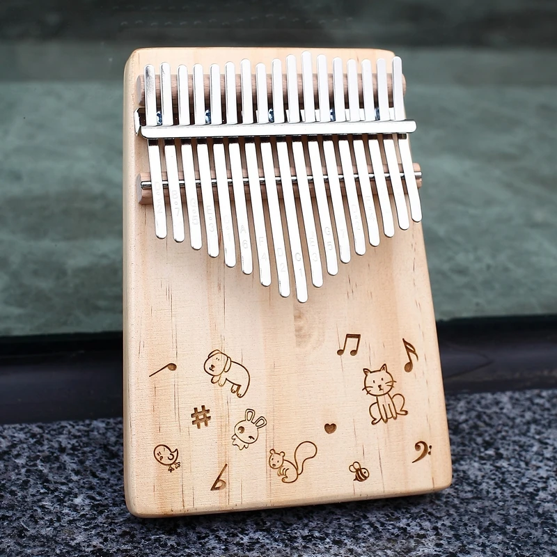 KERUS Kalimba большой палец фортепиано 17 клавиш с красного дерева портативный Mbira палец пианино подарки для детей и фортепиано начинающих профессиональный
