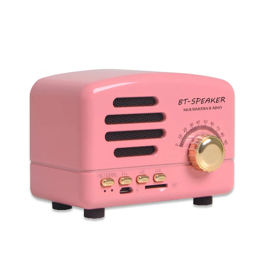 HIPERDEAL BT01 retro convenience card compatible wireless mini bluetooth speaker built-in high quality dual voice coil | Электроника