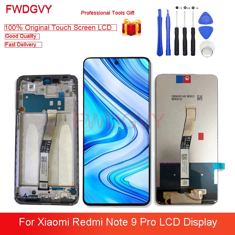 

6.67" Original For Xiaomi Redmi Note 9 Pro LCD Display Touch Assembly Digitizer Screen Replacement Repair Parts
