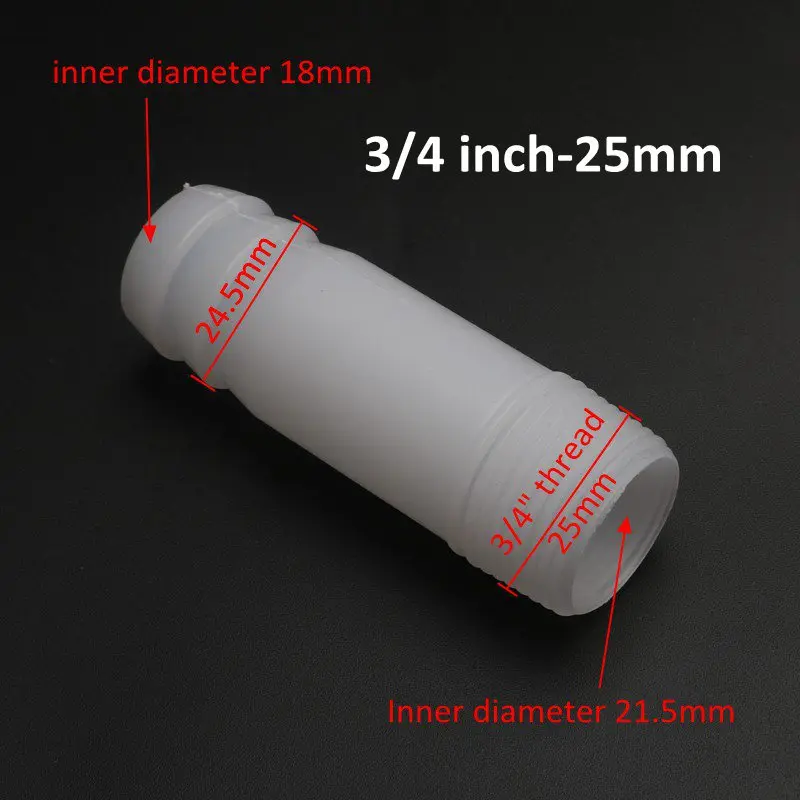 5pcs 1/2" 3/4" 1" thread to 10 16 20 25 32mm hose connector for garden irrigation aquarium tube adapter water pump fittings