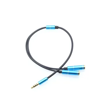 

3.5mm Male to 2 Female Extension Earphone Headphone Audio Spliter Cable Adapter For iphone 5s 6S 7 Plus Huawei AUX