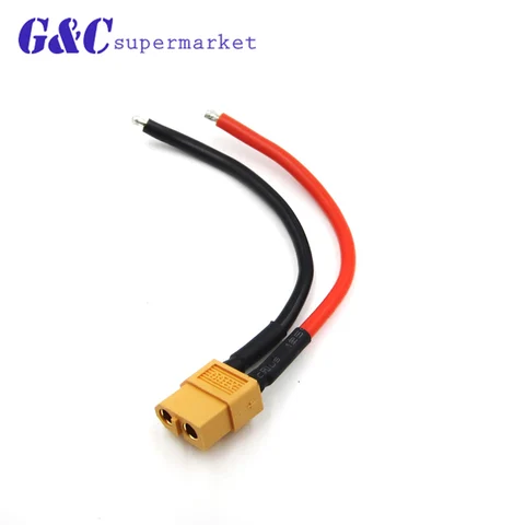 XT60 Connector Female WHousing 10CM Silicon Wire 14AWG for RC quadcopter Tank Helicopters Airplanes Boats diy electronics title=