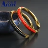 New Luxury Men Opening Cuff Bangles 316L Stainless Steel Genuine Leather Bracelet Friendship Jewelry for Lover 6