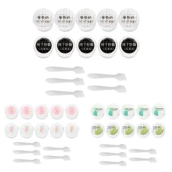 

10Pcs/Set Cartoon Cosmetic Bottles Container Travel Portable Makeup Holder Box