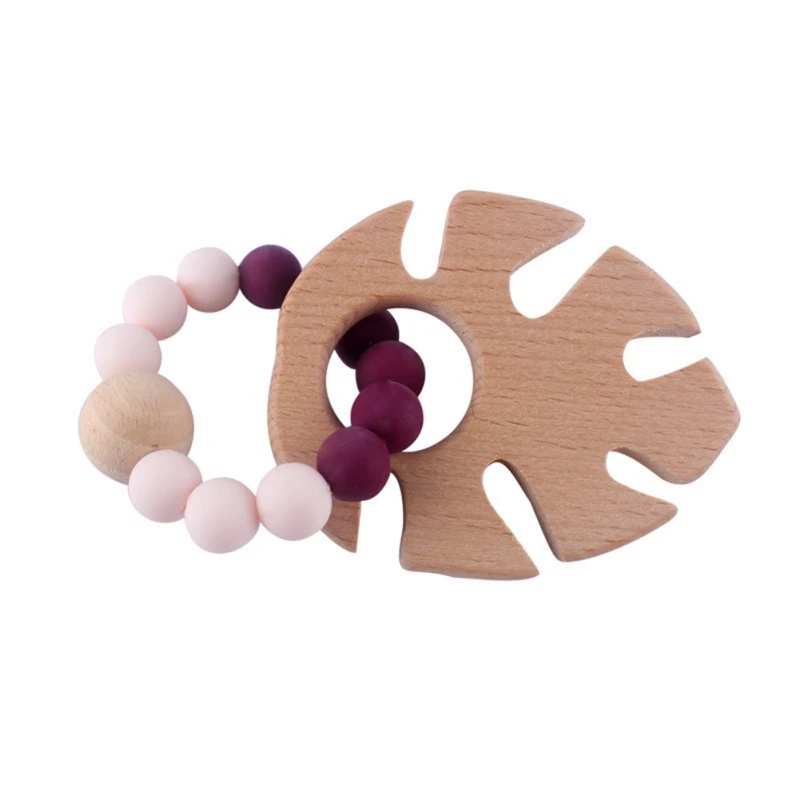 

Teething Pacifier Clips With Safe ABS Beads Silicone Pacifier Chain Holder For Nipples Baby Chew Toys