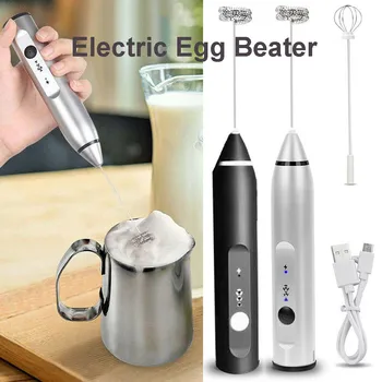 

Rechargeable electric eggbeater milk coffee milk tea stir bar baking cream foamer automatic milk foam rechargeable electric T6