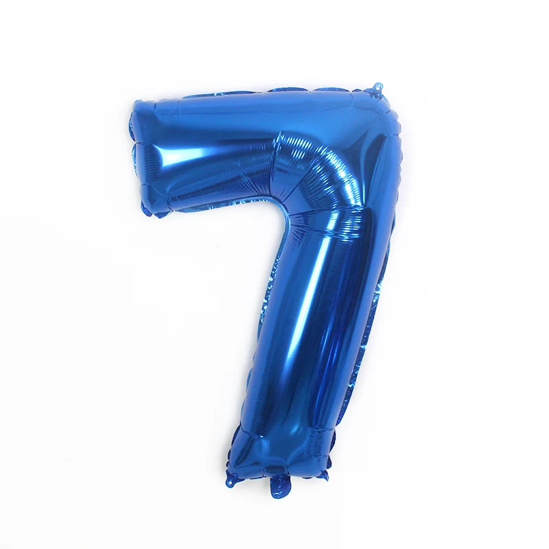 32in DP blue 7 32 дюйма шара с цифрой 1st День Рождения украшения для детей 18 цифры синие шары Свадебные рисунок Выпускной вечерние воздушные шары - Цвет: 32in DP blue 7