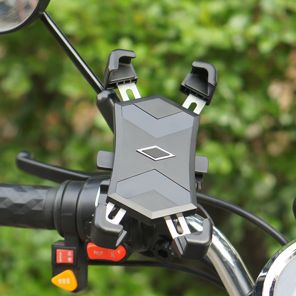 360 Degree Rotation PC Non Slip Outdoor Cycling Bike Phone Mount With 4 Support Corner Fixed Easy Install Universal Stable | Мобильные