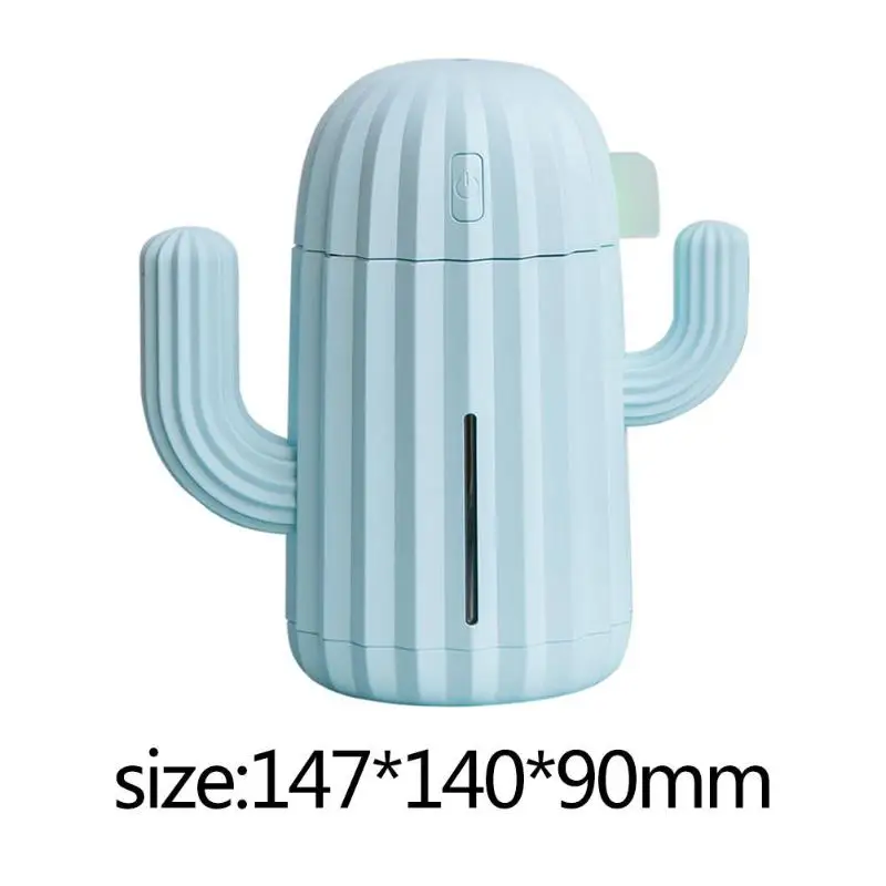 Кактус USB увлажнитель воздуха светодиодный 7 цветов Лампа ароматерапия рассеиватель масла для дома автомобиля USB Fogger Тумана высокого
