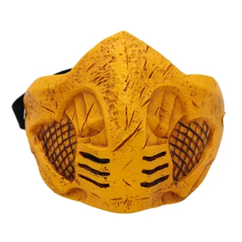 

Game Mortal Kombat 11 Cosplay Mask Half Face Resin Toys Halloween Party Costume Props