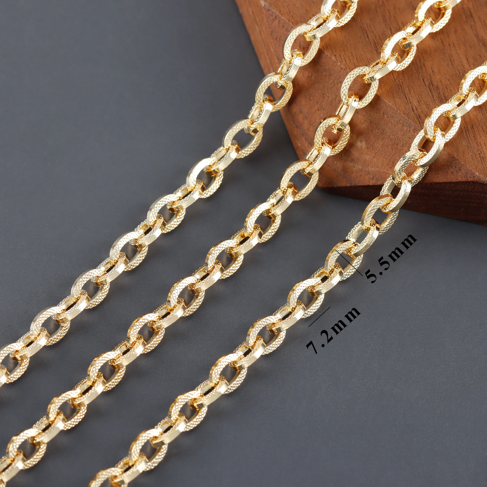 GUFEATHER,1 메터/몫,C86,보석 액세서리,diy 체인,패스 REACH,니켈 프리,18k 골드 도금,구리 금속,diy 팔찌 목걸이