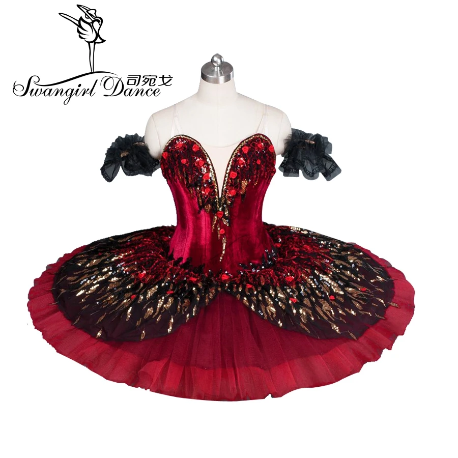 adult red black swan lake classical ballet tutu child black professional performance ballet tutus for girlsBT9045A