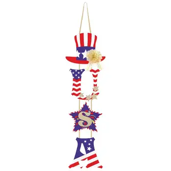 

Independence Day Hanging Decoration Welcome Sign Door Hanger for Fourth of July Party Decoration