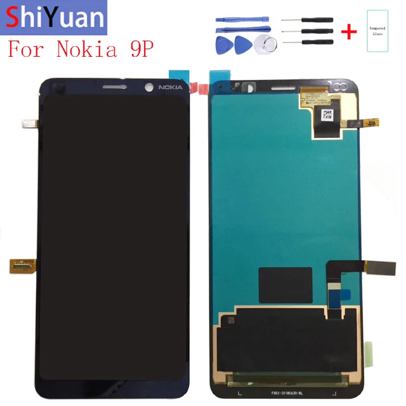 Original 5.99"For Nokia 9 PureView LCD Display Touch Screen Digitizer Assembly Replacement For Nokia 9P TA-1094 A-1087 TA-1082