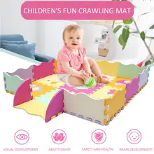 Детский коврик-пазл из пены с узором, детский коврик из материала EVA, детский игровой коврик для помещений, мягкий коврик-пазл
