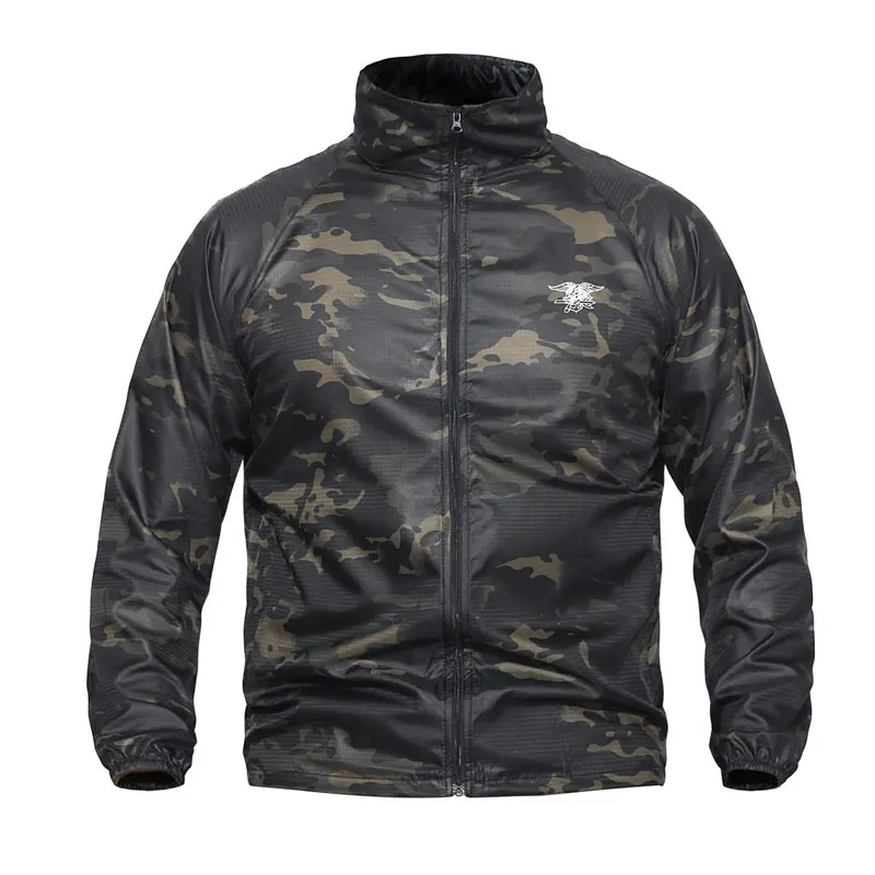 Тактическая Военная куртка, одежда, быстросохнущая Ультралегкая камуфляжная куртка для кожи, уличная охотничья Водонепроницаемая повседневная куртка