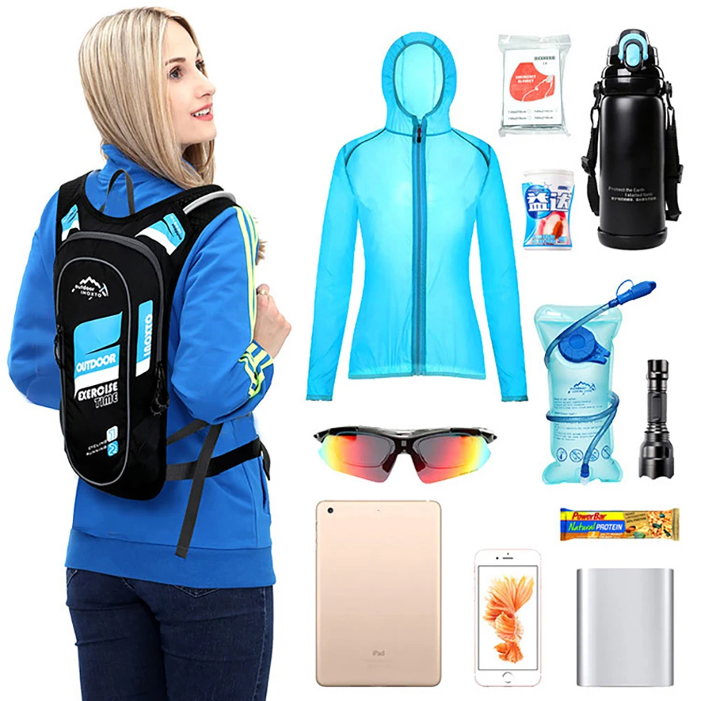 Waterproof Bicycle Backpack 5L Men's Women MTB Mountain Bike Water Bag Nylon Cycling Hiking Camping Running Backpack