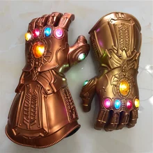 1: 1 светодиодный светильник Thanos Gauntlet War cosplay светодиодный перчатки костюм на Хэллоуин Подарочная бутафория