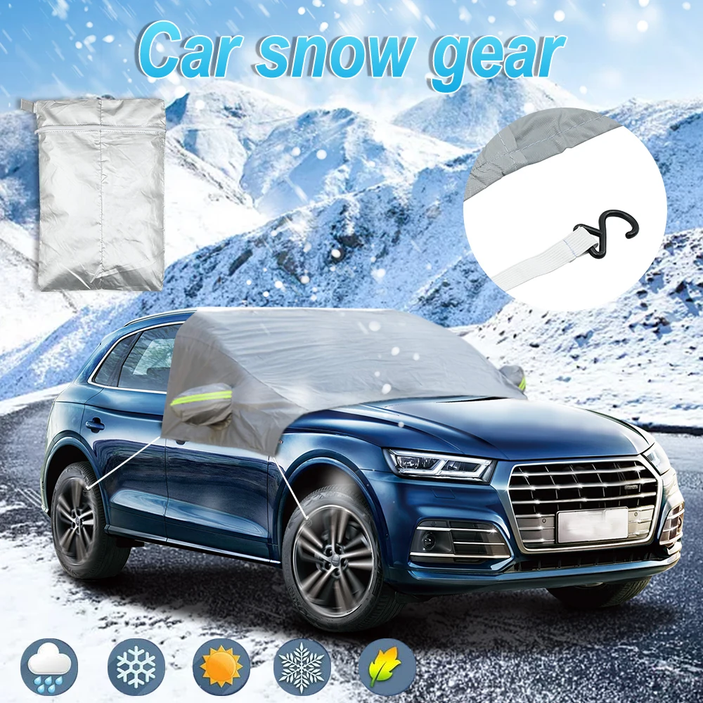 Winter Verdickung Auto Windschutzscheibe Abdeckung Rückspiegel Abdeckungen Outdoor Anti-frost Staubdicht Hitzebeständigen Für Limousine SUV Fließheck