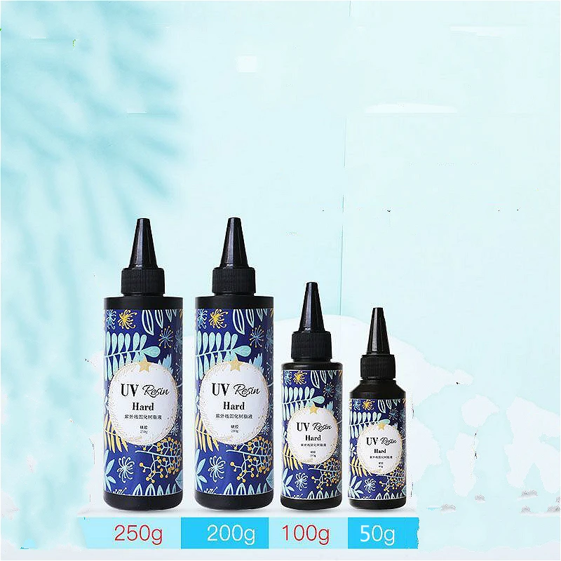 

High transparent UV resin epoxy UV hard rubber and soft plastic DIY manual UV curing plastic quick adhesive uv glue UV GEL