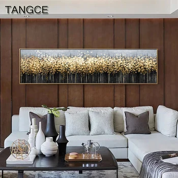 

Abstract Canvas Painting Yellow Leaf Posters Saudi Classic Wall Art Modern Canvas Wall Pictures for Living Room Bedroom Decor