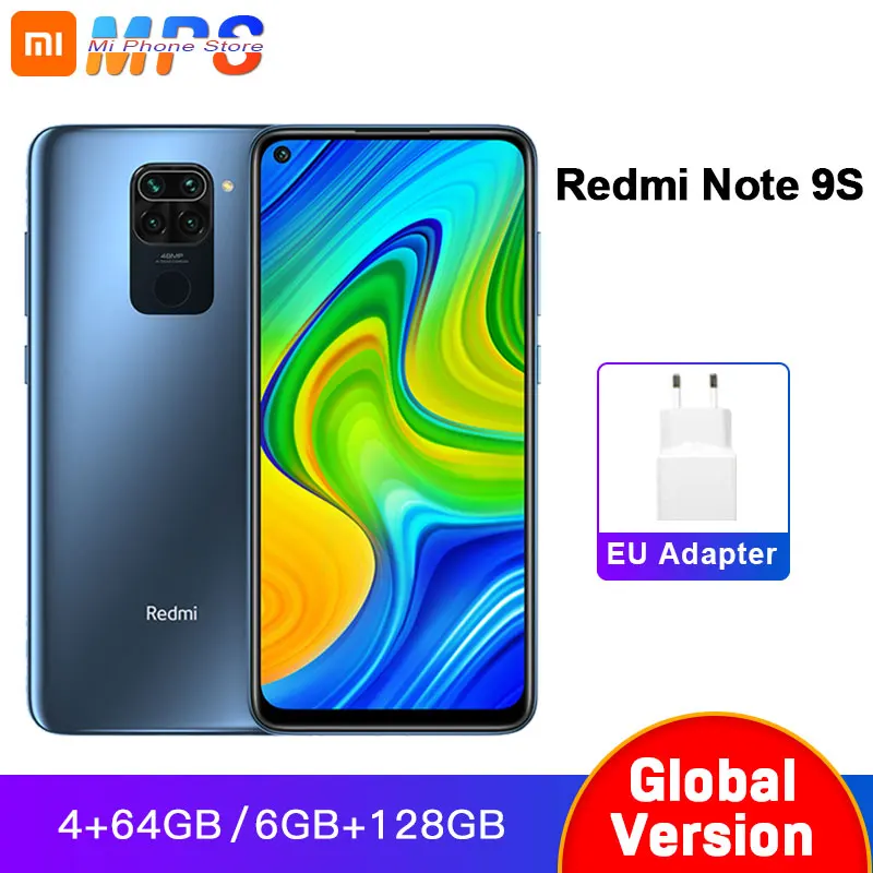 Xiaomi Redmi Note 9S 4GB 64GB/6GB 128GB Global Version smartphone Snapdragon 720G Octa core 5020 mAh 48MP Quad Camera 9 S | Мобильные
