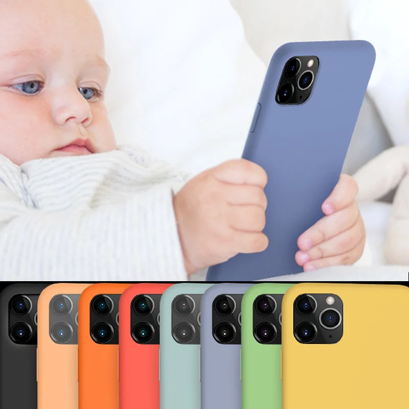 Оригинальный стиль жидкий силиконовый чехол для мобильного телефона iPhone 11 Pro Xs Max