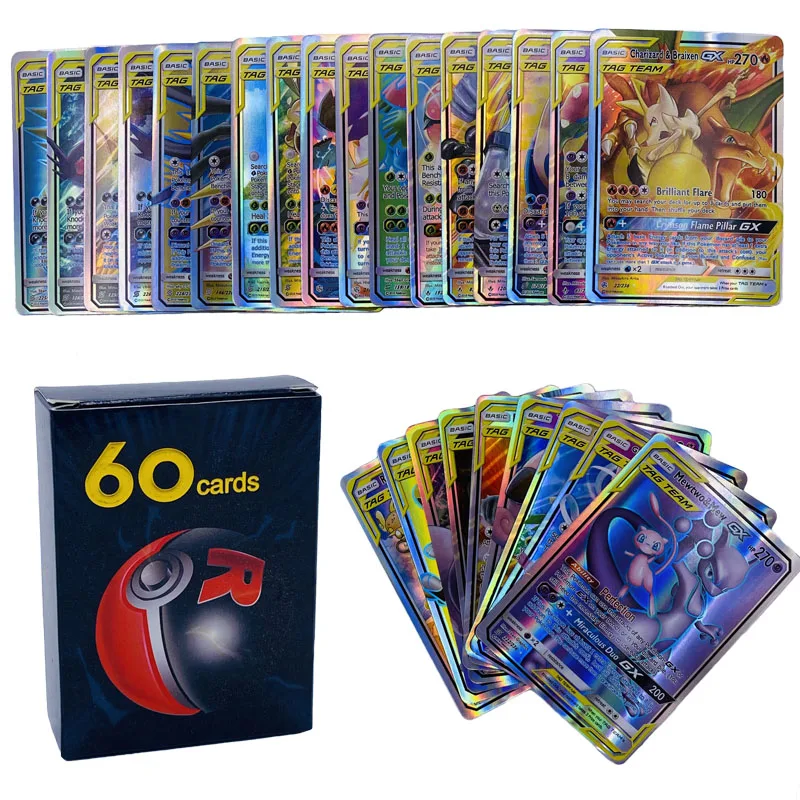 Tarjetas de juego de batalla para niños, Colección vmax GX EX, coleccionables, pokemon, regalo, versión en inglés