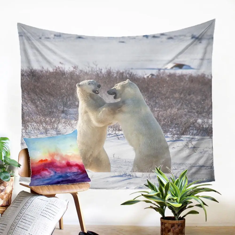 bears Белый медведь настенный Декор для дома, украшение для дома, украшение для дома, макраме, красивый ковер - Цвет: bears