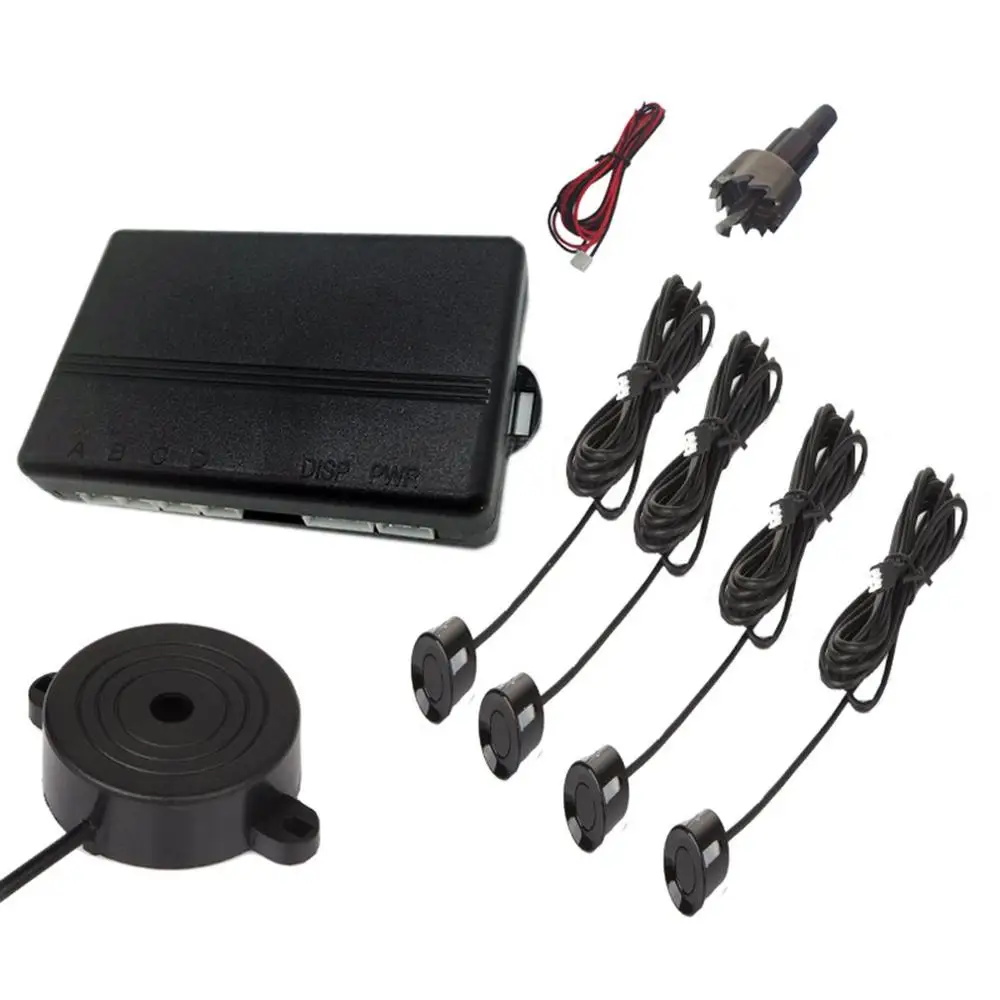 

LED Parking Sensor Car Auto Parktronic With 4 Sensors Reverse Backup Car Parking Radar Monitor Detector System