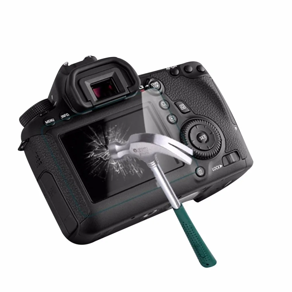 Экран протектор объектива Цифрового Фотоаппарата Canon 550D 60D 600D закаленное Стекло пленка на экран LCD Защитная крышка 0,4 мм Защитная пленка для Водонепроницаемый крышка