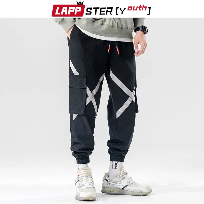 LAPPSTER/уличная одежда, спортивные штаны, Джоггеры для мужчин, Комбинезоны для мужчин s, Черный Гарем Карго повседневные мужские штаны, брюки для бега 5XL