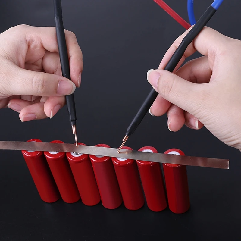 Портативный транзистор DIY Мини ЖК-дисплей аппарат для точечной сварки с 2