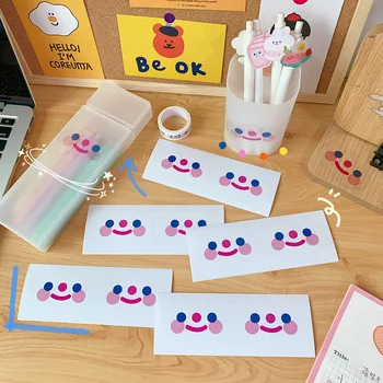 

5Sheets Cute Clouds Smiling Face Stickers Junk Journal Happy Planner Phone Decoration Stickers DIY Scrapbooking Craft Albums