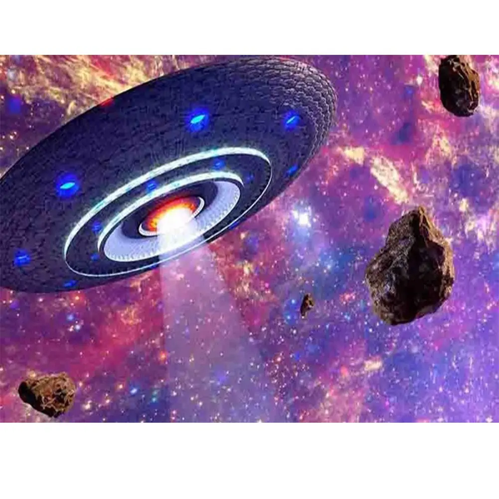 

5D DIY Full Drill Diamond Painting Kit Universe spaceship cartoon Crystal Diamond for Home Bedroom Wall Decor Paintings 40X30CM