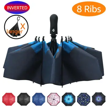 

Inverted Automatic Umbrella Windproof Compact Umbrella Inside Out Umbrella Man Close Open & Umbrella And Auto Reverse Rain Woman