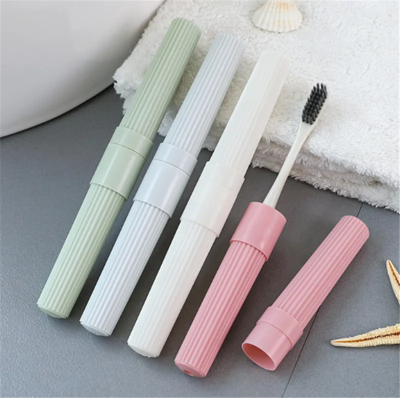 

Health Tooth Brushes Protector Toothbrush Tube Cover Case 1pc Dustproof Wheat Straw Portable Travel Toothbrush Box cover