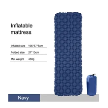 Надувной матрас для кемпинга на открытом воздухе, Сверхлегкий складной надувной матрас, походный туристический спальный коврик, Одноместный тент, кровать, пуховый коврик для сна