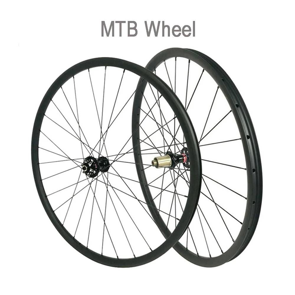 Ruedas de carbono para bicicletas de montaña, de 29 pulgadas XC juego ruedas, 30mm de ancho, 25mm, sin tubo, D791SB/D792SB, 6 pernos, central, MTB 29er|Rueda de bicicleta| - AliExpress