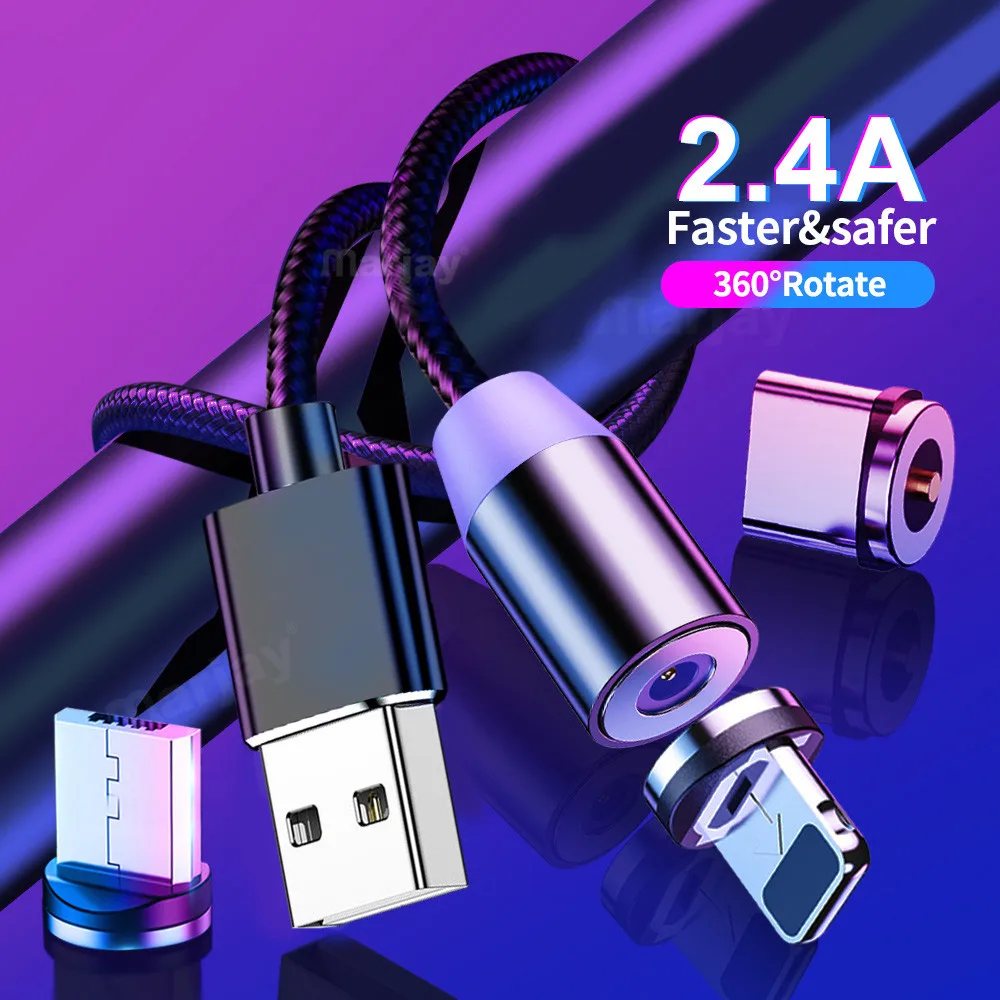 Магнитный usb-кабель Marjay для зарядки кабель Micro Usb iPhone Samsung Xiaomi Huawei мобильный