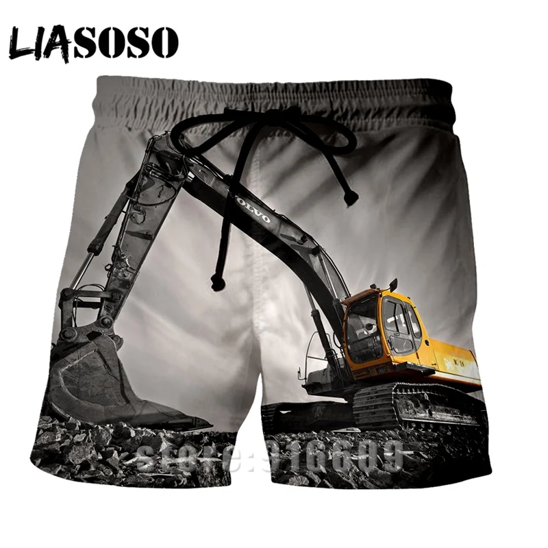 3 Модные повседневные трусы в стиле панк, костюм с аниме-excavator ором для мужчин и женщин, Детская рубашка в стиле хип-хоп, спортивные пляжные тренировочные брюки шорты в уличном стиле Харадзюку - Цвет: 3