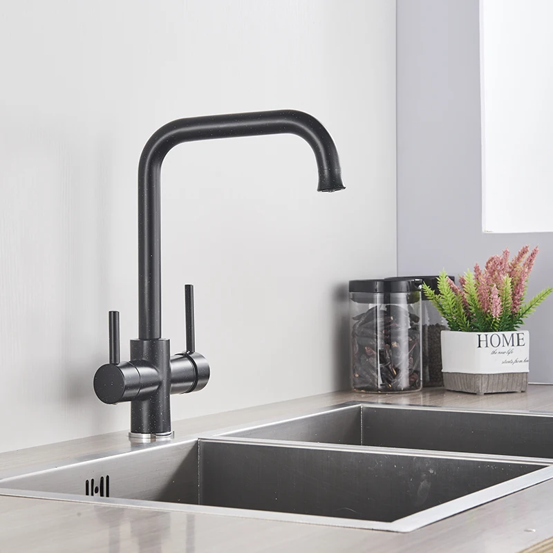Black faucet