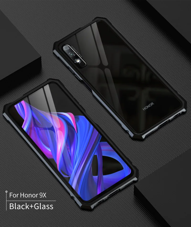 Для huawei Honor 9X Pro Чехол металлический бампер алюминиевая рамка с ...