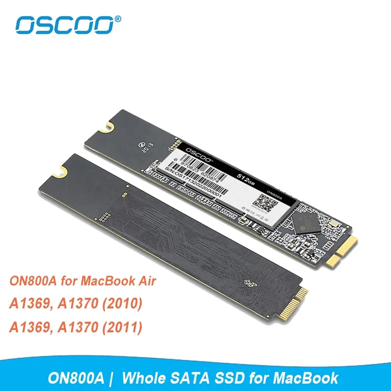 Новый твердотельный накопитель SATAIII для MacBook Air A1369 A1370 2010 2011 OSCOO 128 ГБ внутренний