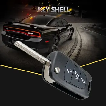 

3 BN Flip Remote Key Fob Case Shell for KIA Rondo Sportage Soul Rio