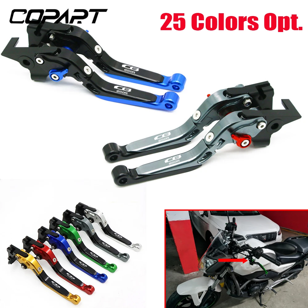 Motorcycle Clutch Lever For Honda CB650R CB 650R CB650 R-Motorcycle CNC Adjustable Folding Extendable Brake Clutch Levers Handlebrake