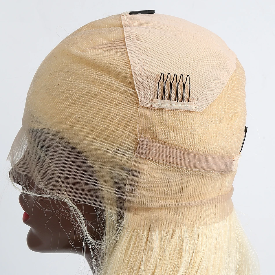 Luvin OneCut волосы прямые полностью кружевные человеческие волосы парики 613 блонд бразильские HD прозрачные бесклеевые для черной женщины