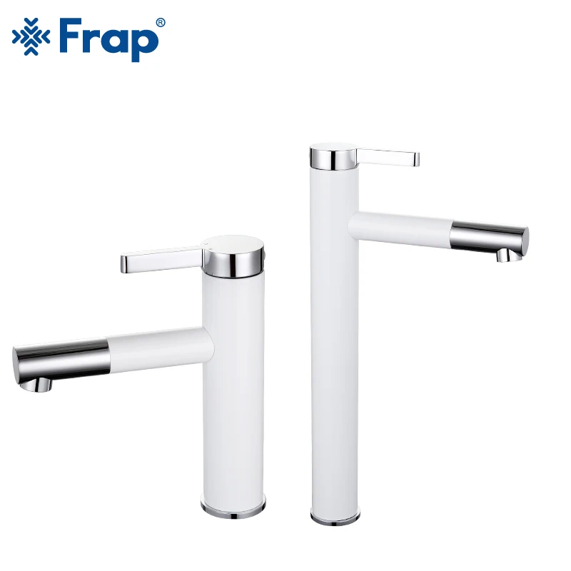 Cena Frap białe malowanie natryskowe Aerator 360 obracanie umywalka łazienkowa kran wanna zlewozmywaki zimna i ciepła żuraw Torneira F1052 14 15