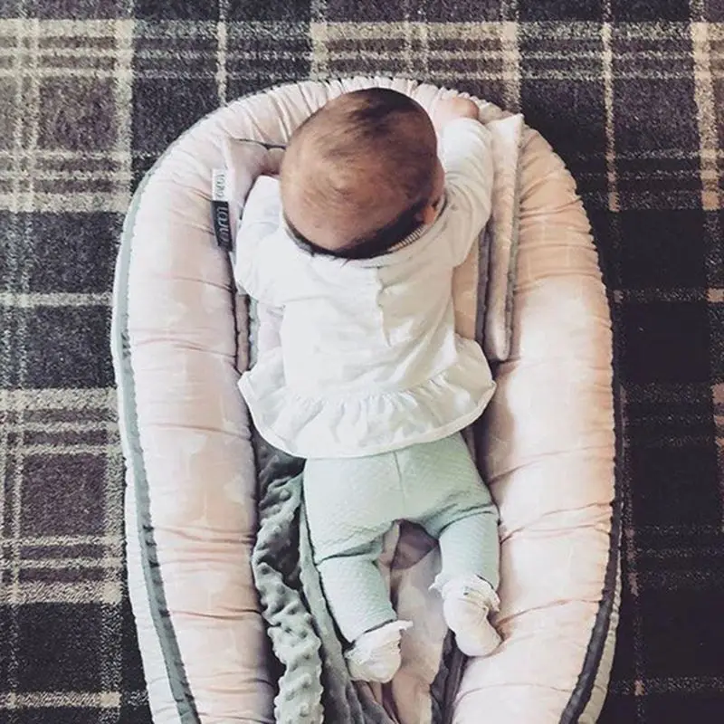 Cama de Ninho Recém-nascido ao ar Portátil Bebê Livre Cama Biônica Infantil Berço Macio Algodão Dormir Babynest 6 Mamãe e Bebê