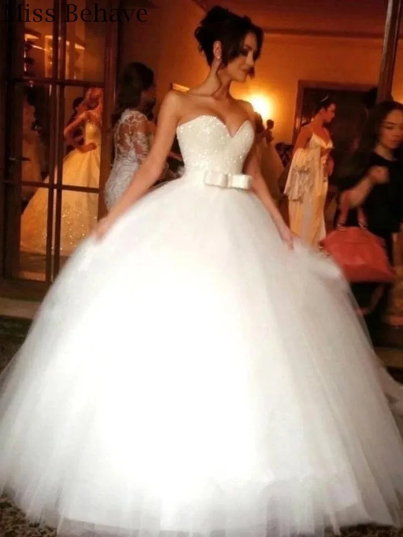 

DD JYOY Plus Size Wedding Dress Elegant Sweetheart Cheap Wedding Gown Bridal Fancy Beaded Body with Zipper Back Custom Made